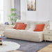 Modern Floor Sofa, Compressed Lazy Soft Togo Sofa with 3 Pillows Tribesigns