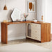 Modern Makeup Vanity, Dressing Table with 3 Drawers and Cabinet Tribesigns