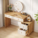 Modern Makeup Vanity Dressing Table with 4 Large Drawers(Without Mirror & Stool) Tribesigns