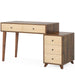 Modern Makeup Vanity Table, Dressing Table Set with 5 Drawers (Without Mirror & Stool) Tribesigns