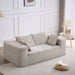 Modular Loveseat, Compression Twin - Size Corduroy Sofa with 2 Pillows Tribesigns