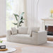 Modular Loveseat, Compression Twin - Size Corduroy Sofa with 2 Pillows Tribesigns