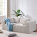 Modular Loveseat, Compression Twin - Size Corduroy Sofa with 2 Pillows Tribesigns