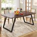 Rectangle Dining Table, 63" Farmhouse Kitchen Dinner Table for 6 Tribesigns