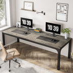 Rectangle Executive Desk, 78.7" Computer Desk 6FT Conference Table Tribesigns