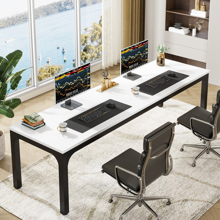 Rectangle Executive Desk, 78.7" Computer Desk 6FT Conference Table Tribesigns