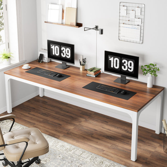 Rectangle Executive Desk, 78.7" Computer Desk 6FT Conference Table Tribesigns