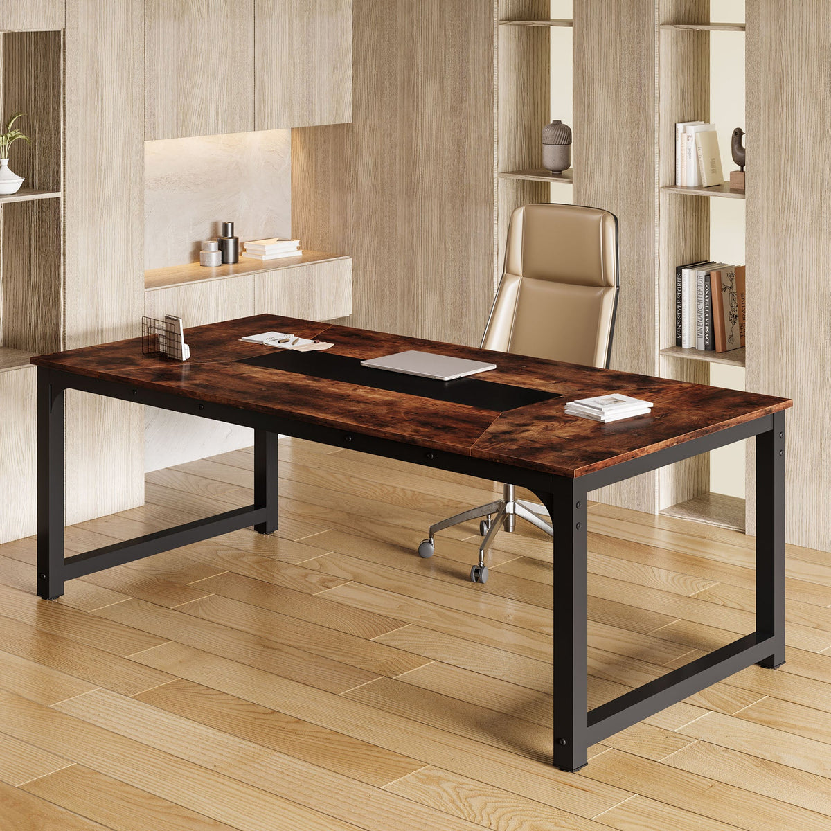 Rectangular Conference Table, 6FT Minimalist Computer Desk-Tribesigns