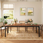 Rectangular Dining Table, 78 inch Long Kitchen Table for 6-8 People