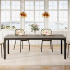 Rectangular Dining Table, 78 inch Long Kitchen Table for 6 - 8 People Tribesigns