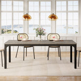 Rectangular Dining Table, 78 inch Long Kitchen Table for 6 - 8 People Tribesigns 3