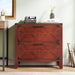 Retro File Cabinet, Storage Cabinet with 2 Storage Drawers Tribesigns