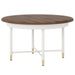 Round Dining Table, 47" Kitchen Table with Solid Metal Frame for 4 - 6 Person Tribesigns