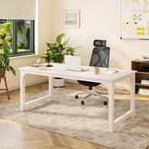 Simple Conference Table, Rectangular Meeting Table Computer Desk Tribesigns 3