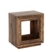 Solid Wood End Table, Square Side Table Nightstands with Storage Tribesigns