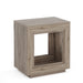 Solid Wood End Table, Square Side Table Nightstands with Storage Tribesigns