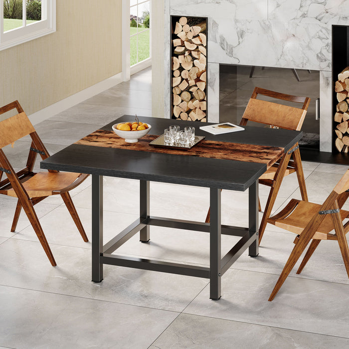 Tribesigns Dining Table, Farmhouse 39"x 39"x 29" Kitchen Table for 4