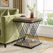 Square End Table, 2-Tier Side Table Modern Bedside Table Tribesigns