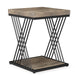 Square End Table, 2-Tier Side Table Modern Bedside Table Tribesigns