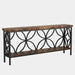 Tribesigns 2 - Tier Console Table, 70.9" Industrial Sofa Table Behind Couch Tribesigns