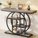 Tribesigns 41.3" Console Table, Industrial 4 - Tier Sofa Entryway Table with Circle Base Tribesigns