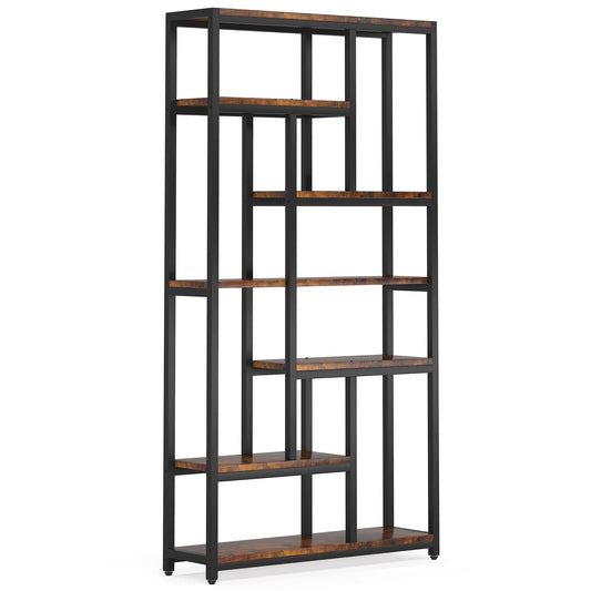 Tribesigns 79" Tall Bookshelf, 7 - Tier Bookcase Open Display Shelves Tribesigns