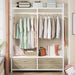 Tribesigns Freestanding Closet Organizer, Garment Rack with Drawers & Shelves Tribesigns