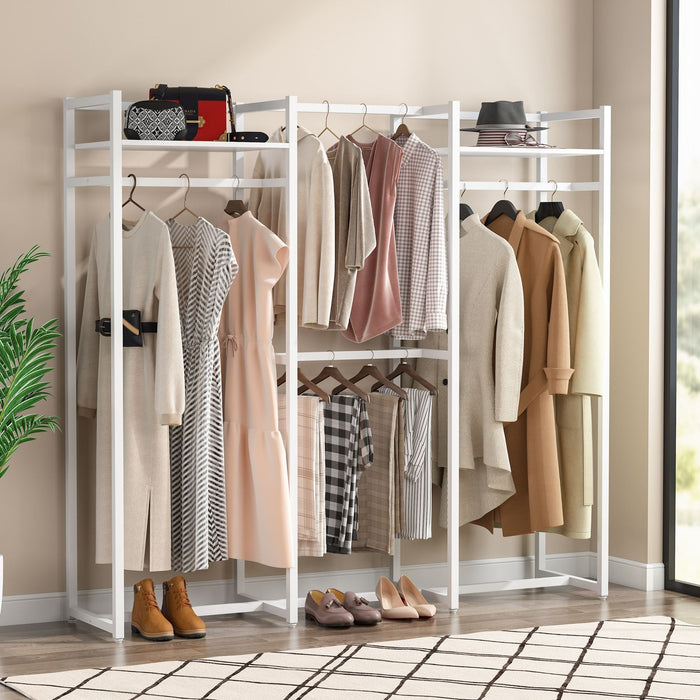 Tribesigns Freestanding Closet Organizer, Large Garment Clothes Rack Tribesigns