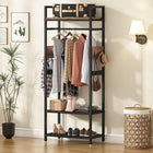 Freestanding Closet Organizer, Small Entryway Coat Garments Rack