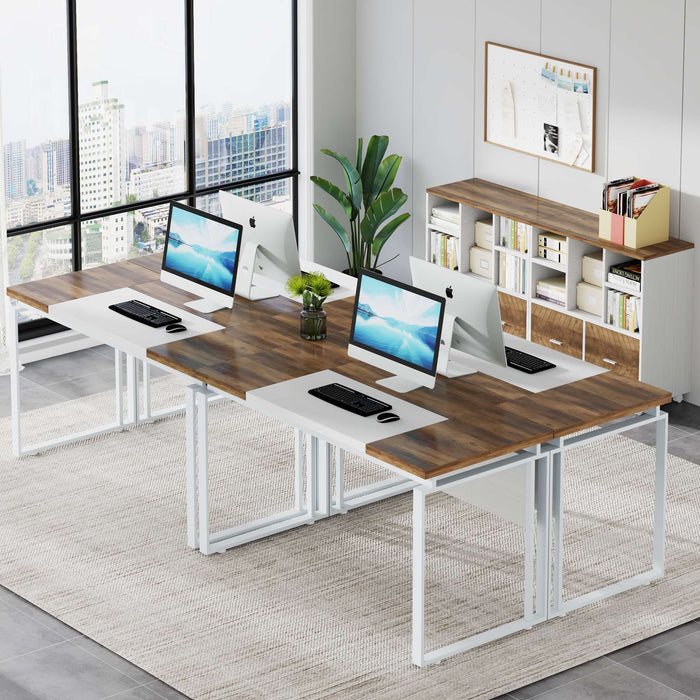 Tribesigns L - Shaped Executive Desk, 63" Computer Desk with Mobile File Cabinet Tribesigns