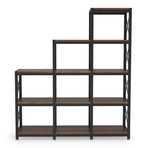 Tribesigns Ladder Bookshelf, 12 Shelves Industrial Etagere Bookcase Tribesigns