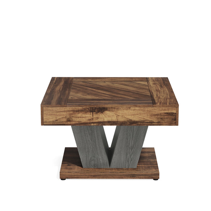 Wood Coffee Table, 31.5" Modern Center Table Cocktail Tea Table Tribesigns