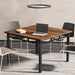 Wood Conference Table, 39.4" Square Meeting Room Table Tribesigns