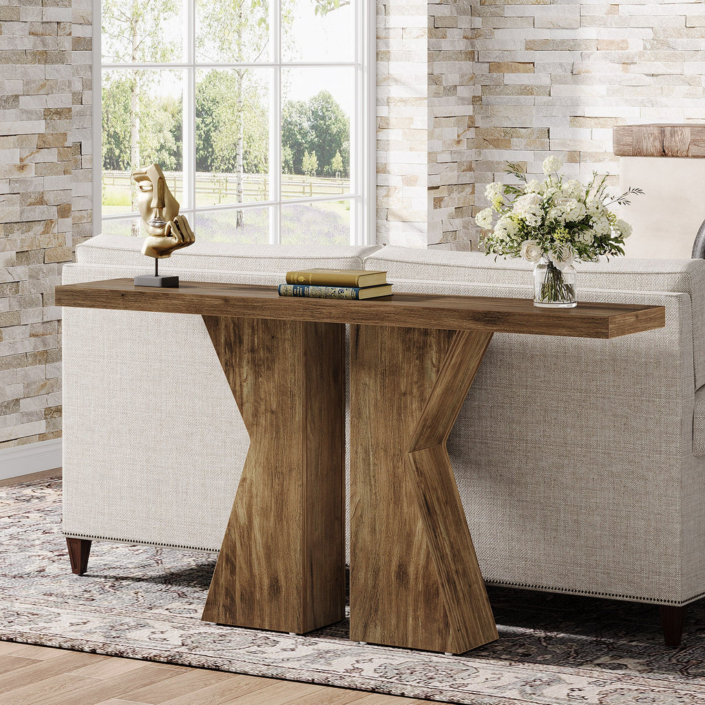 Tribesigns Wood Console Table 55 Sofa Table Entryway Table