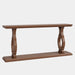 Wood Console Table, 63" Entry Sofa Table Behind Couch with 2 - Tier Shelves Tribesigns