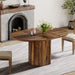 Wood Dining Table, 55" Kitchen Dinner Table For 4 - 6 Tribesigns