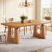 Wood Dining Table, 70" Rectangular Kitchen Table for 6 - 8 People Tribesigns