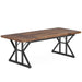 Wood Dining Table, Farmhouse 70.8" Kitchen Table for 6 People Tribesigns