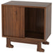 Wood End Table, Modern Side Table Nightstand with Storage Tribesigns