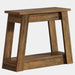 Wood End Table, Small Side Table With 2 Storage Shelves Tribesigns