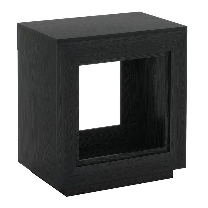 Wood End Table, Square Side Table Nightstands with Storage Tribesigns