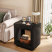 Wood End Table, Square Side Table Nightstands with Storage Tribesigns