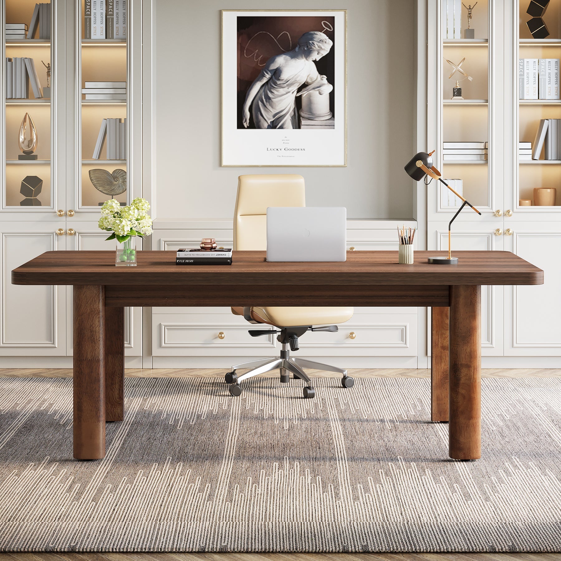 Tribesigns Wood Executive Desk, 62.99