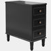 Wood Nightstand, Fully Assembled Narrow Side Table with 3 Drawers Tribesigns