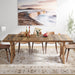 Wooden Dining Table, 71" Kitchen Dinner Table for 6 to 8 People Tribesigns
