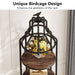 Tribesigns Bookshelf, 4-Tier Etagere Bookcase with Bird Cage Design Tribesigns