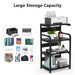Printer Stand, 4-Shelf Mobile Printer Cart with Storage Shelves Tribesigns
