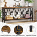 70.9" Narrow Console Table Sofa Entryway Table with 2-Tier Open Shelves Tribesigns