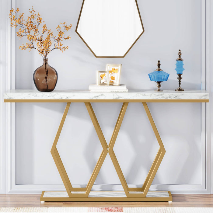 Console Table, 55" Entryway Sofa Table for Hallway Foyer Tribesigns