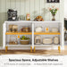 Sideboard Buffet, 63" Modern Storage Cabinet with Doors Tribesigns